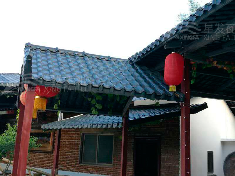 園林建筑搭建樹脂瓦涼亭，將景觀與藝術(shù)融合，別具一格！